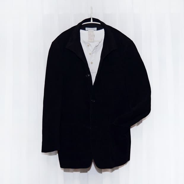 아르마니 (ARMANI) 블랙 코듀로이 코튼  자켓 (50 / 100+)