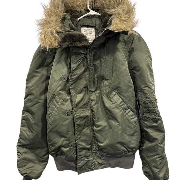 80s 알파 인더스트리 N-2B 플라이트 자켓