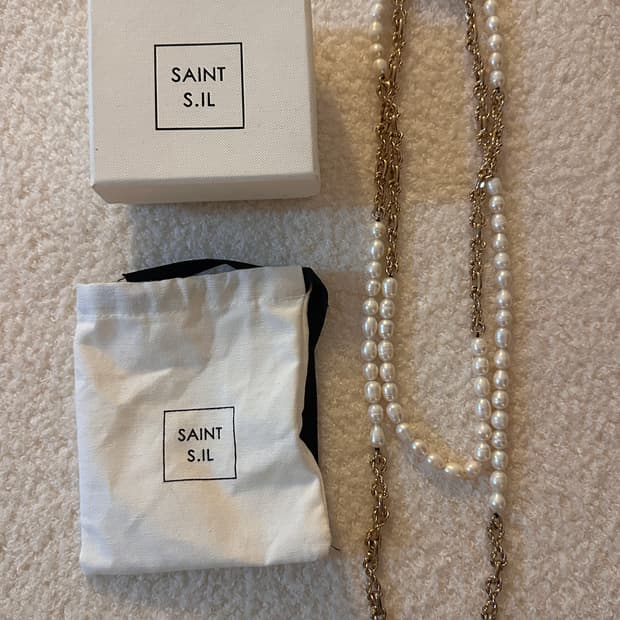 에스실 S sil 롱 진주 목걸이