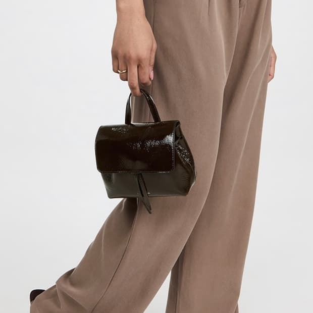 만수르가브리엘 레이디백 미니 숄더백 크로스백 토트백 카카오 송아지가죽