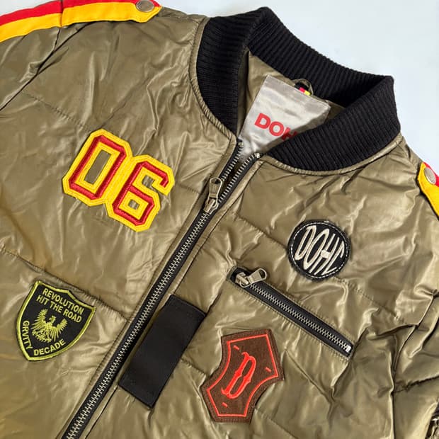 DOHC 빈티지 카키 패딩