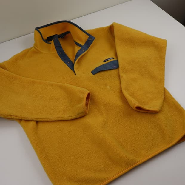 90s 파타고니아 신칠라 스냅-T 옐로우/블루 USA