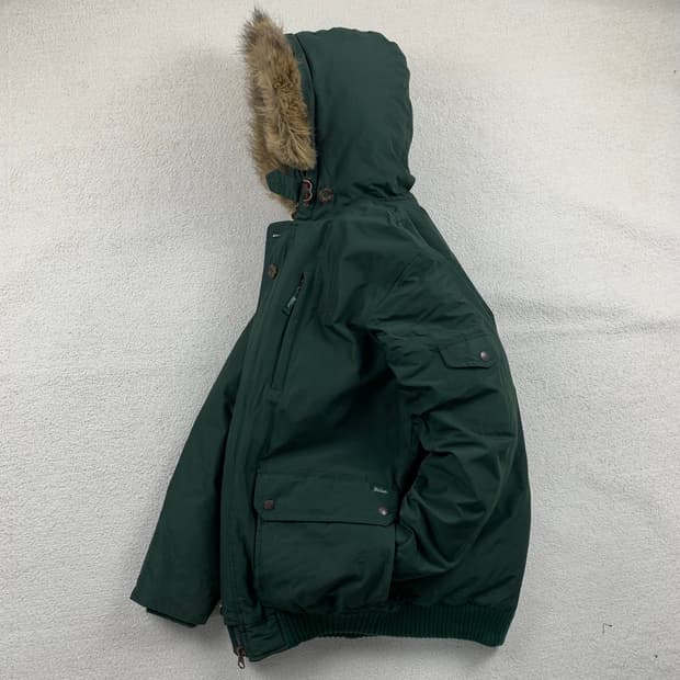 00s 울리치 자수로고 코요테 퍼 아크틱 다운 파카 그린