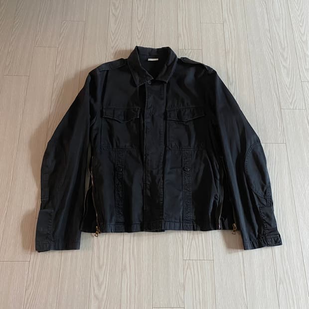 [52] 드리스 반 노튼 밀리터리 크롭 코튼 자켓