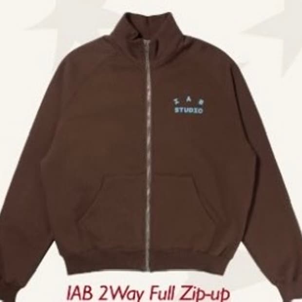 M 아이앱 스튜디오 iab 투웨이 풀집업 브라운 미개봉 판매