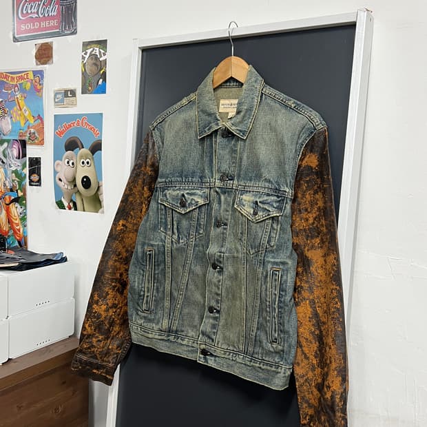 데님 앤 서플라이 더티 왁스 데님 자켓