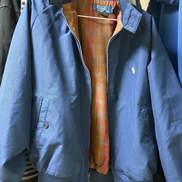 폴로 블루종 빈티지 자켓