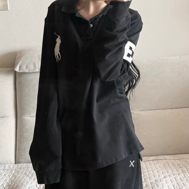 폴로 랄프로렌 빅포니 블랙 긴팔