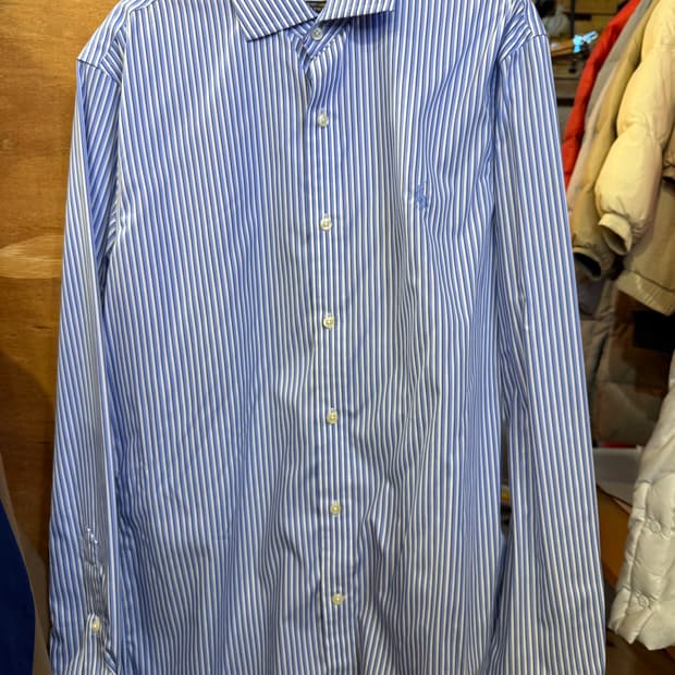 폴로 랄프로렌 스카이포니 블루 스트라이프 셔츠