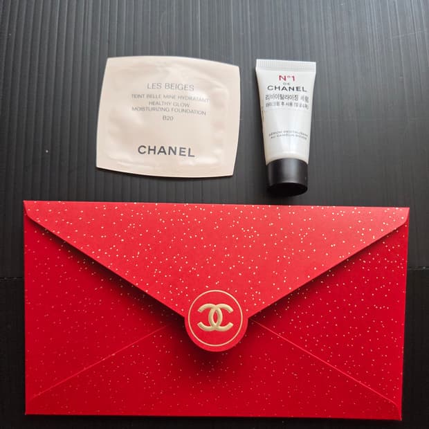 샤넬 붉은말의해 봉투+샤넬 체험분증정
