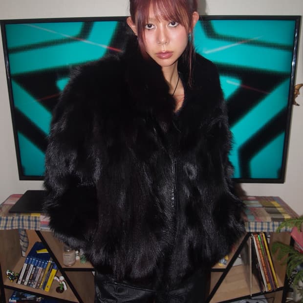 VTG 카라 퍼 자켓