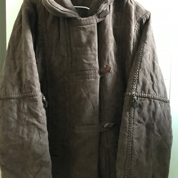 브라운 빈티지 야상 패딩코트 