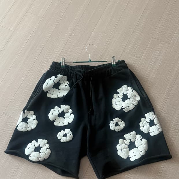 데님 티어스 코튼 리쓰 스웻 반바지