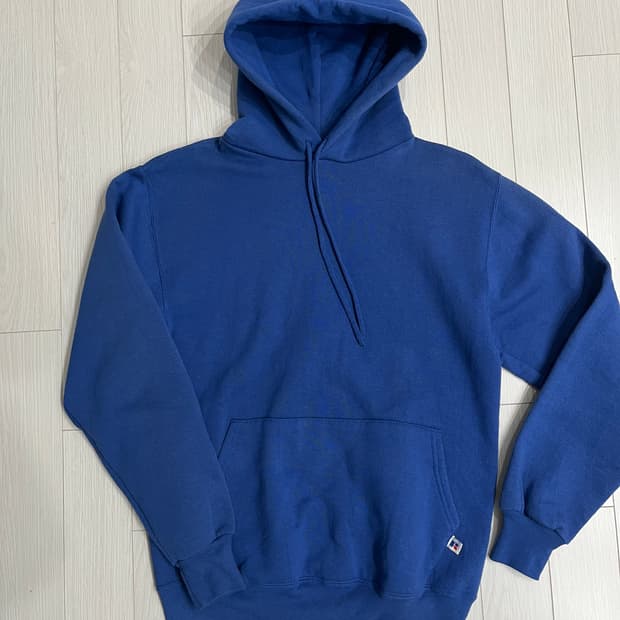 90s 빈티지 러셀 후드 블루 M made in USA 