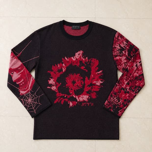 YOHJI YAMAMOTO S'yte BLOODY CAT jacquard