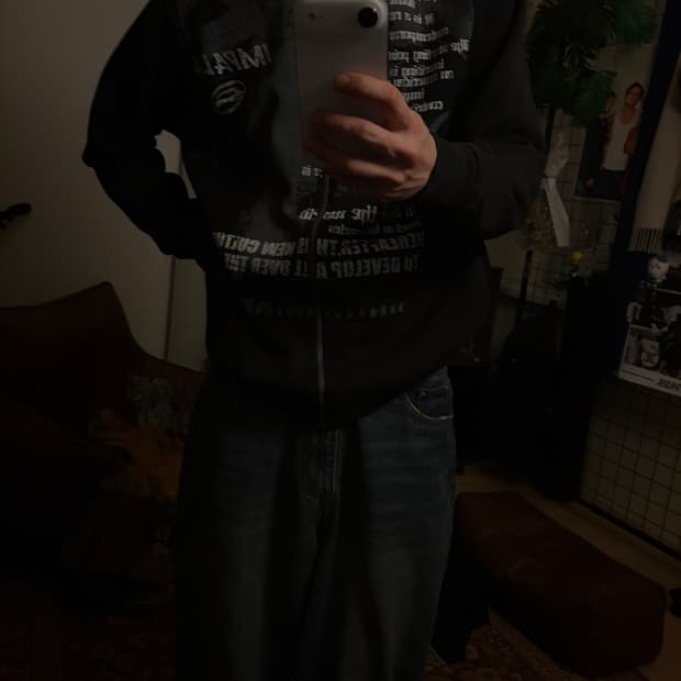 빈티지 후드집업 