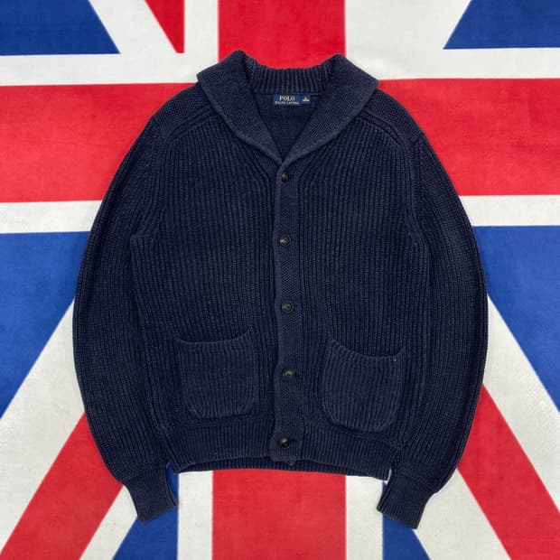 폴로 숄카라 가디건 M 