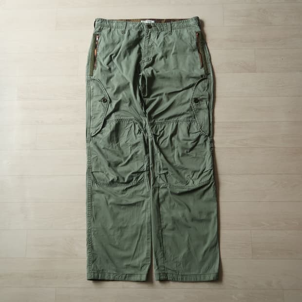 스틸 바이 핸드 올리브 멀티 포켓 팬츠