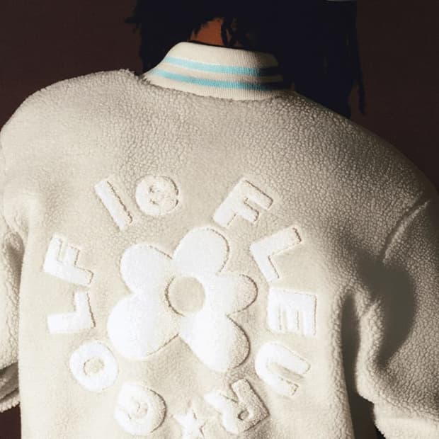 골프 르플레르 x 컨버스 플리스 봄버 자켓