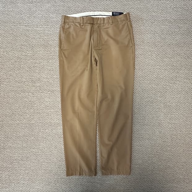 POLO RALPH LAUREN cotton wide pants