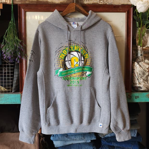 90s 러셀 후드 스웻셔츠 노던 토너먼트 빈티지 레터링 스웻셔츠S
