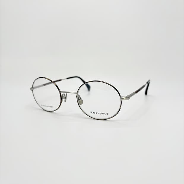 GIORGIO ARMANI 조르지오 아르마니 호피 원형 메탈테