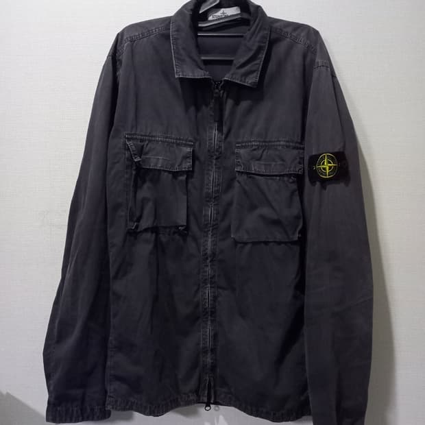 정품 스톤아일랜드 114WN 올드이펙트 오버셔츠 105 / XL