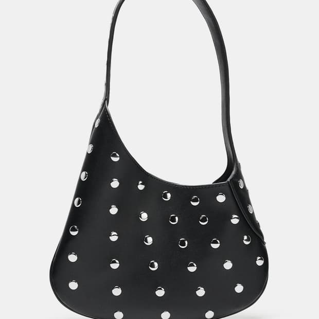 자라 스터드 숄더백