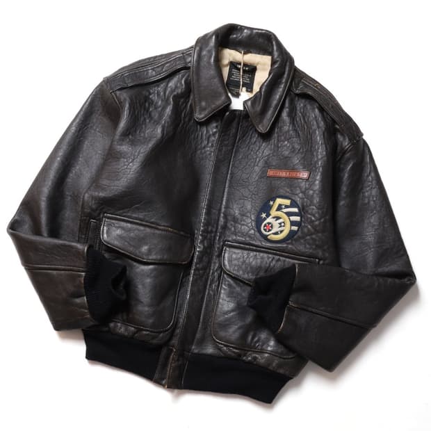 아비렉스 Avirex A-2 Airforce Leather Jacket

