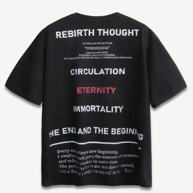 (1회착 택포가격) 도프제이슨 디바인 레터링 티셔츠 블랙 XL