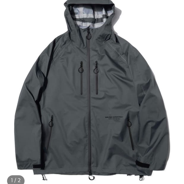 웰터익스페리먼트 3레이어 라글란 쉘 자켓 그레이 M사이즈