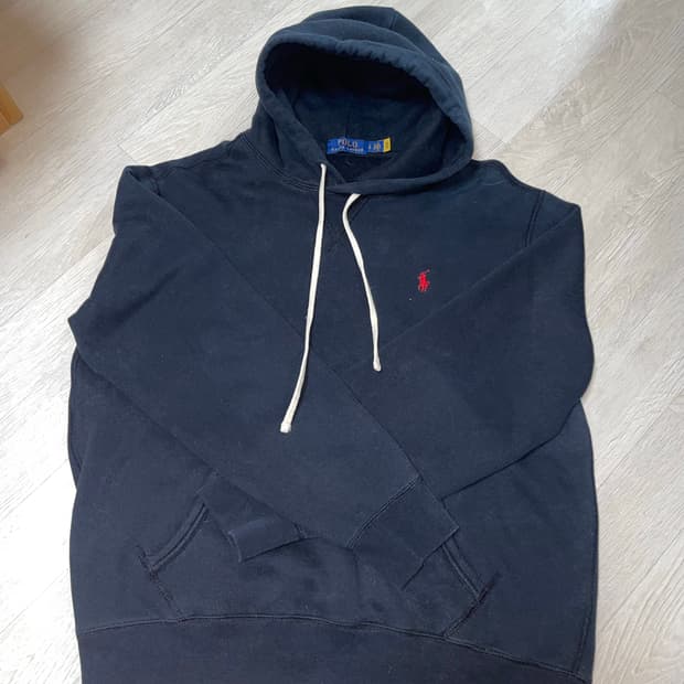 폴로 후드티 네이비
