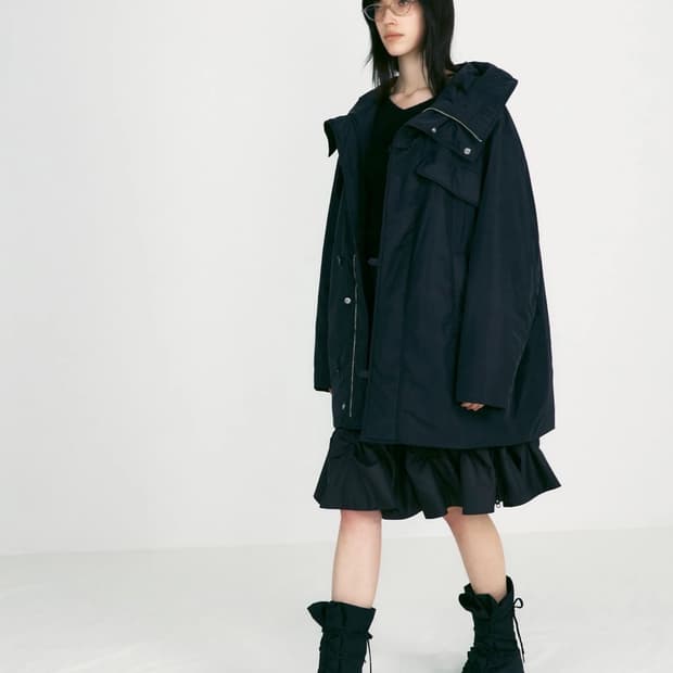 (택ㅇ)로우클래식 패딩 블랙