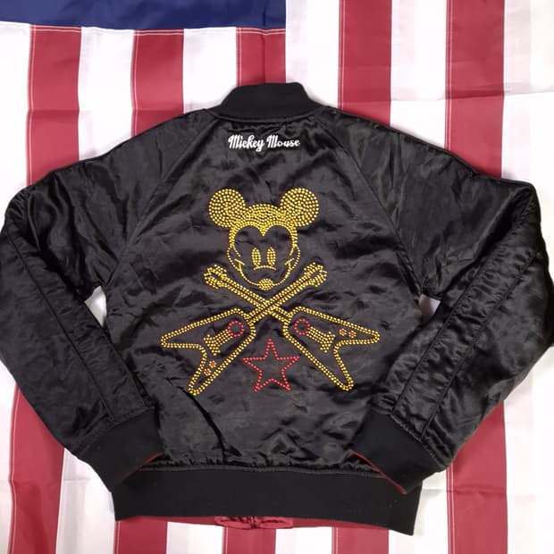 오리지날 일본판 도쿄디즈니 우먼 미키마우스 리버서블 스카쟌