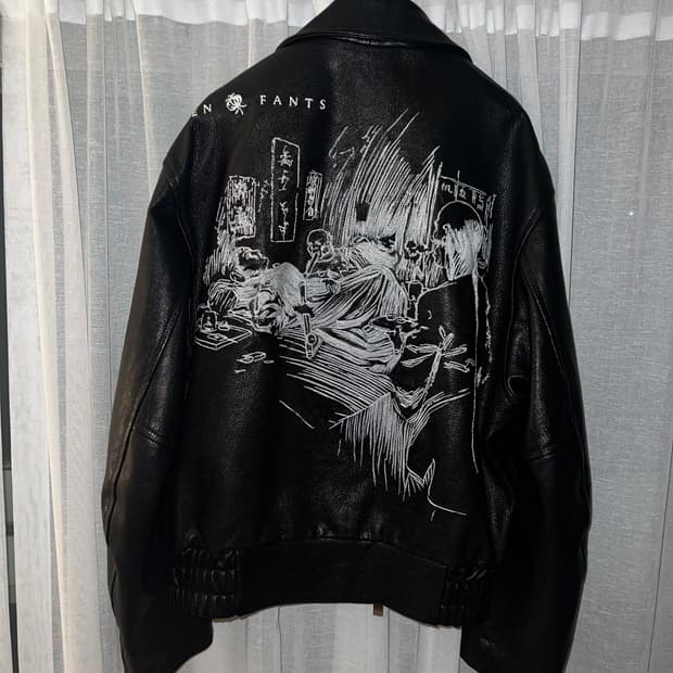 [Erd/앙팡 리쉬 데프리메] 오피움 덴 프랭크 레더 자켓