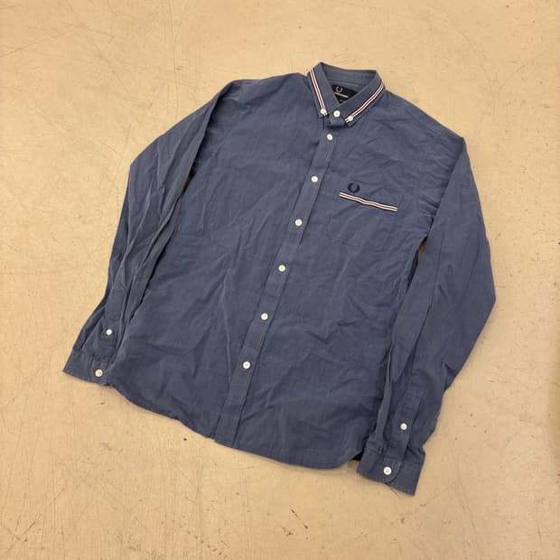 프레드페리 포켓로고 슬림핏 셔츠