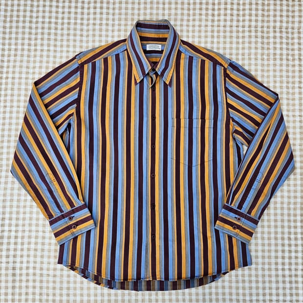 인터메조 스트라이프 긴소매 셔츠 남자100