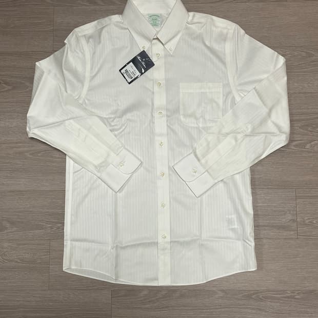 (백화점판, 새상품) 브룩스브라더스 논아이론 화이트 셔츠