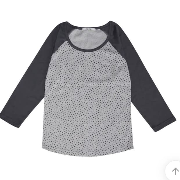 이즈이즈 별패턴 7부 티셔츠 Rising T-shirt 연그레이