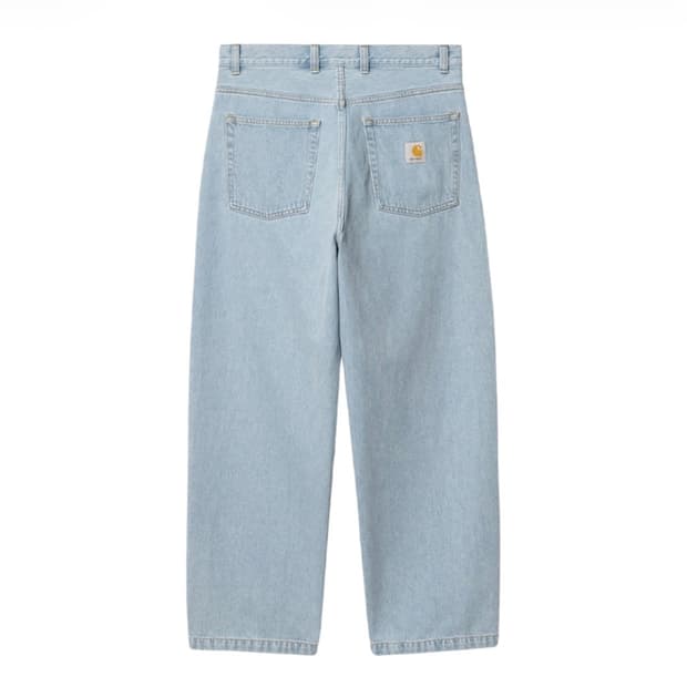 [L] 칼하트wip 브랜든 팬츠 블루 헤비 스톤 블리치드 새상품