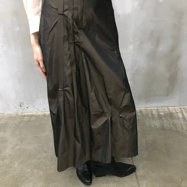 Pintuck maxi skirt