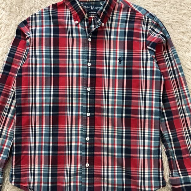 폴로 랄프 로렌 체크 셔츠/#196