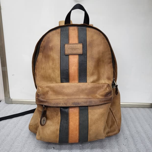 코치 뉴욕 올 천연 가죽 백팩 43x23x20cm