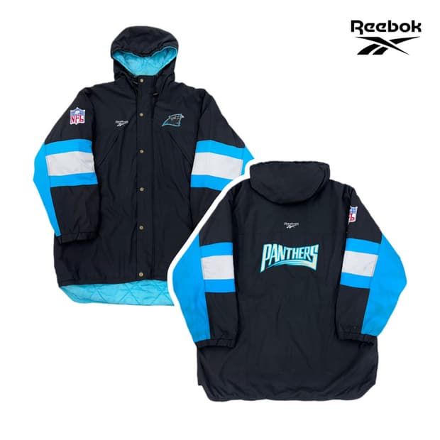 리복 X NFL 90s 프로라인 캘리포니아 팬더스 올드스쿨 점퍼 자켓