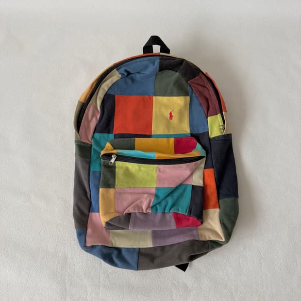 Pre owned 패치워크 리메이크 백팩