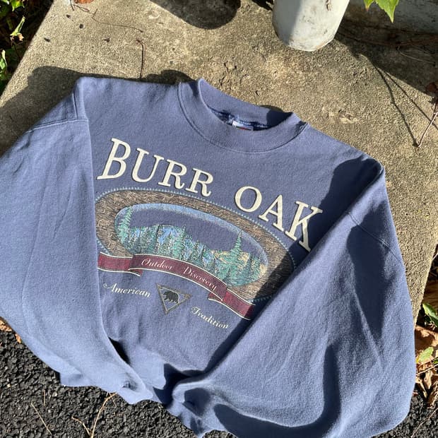 Vintage sweat shirt  “BURR OAK”