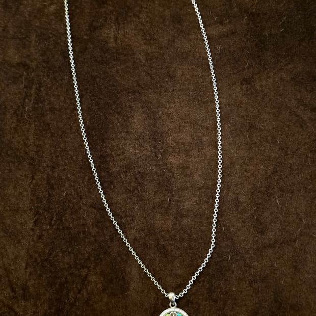 Silver925 shell 🐚 angel cross nacklace