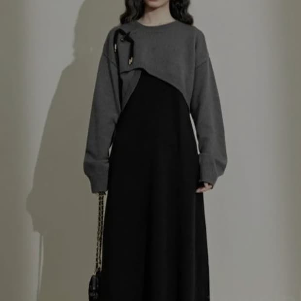 코오세 숄 스웨터 니트 XL _ 여성