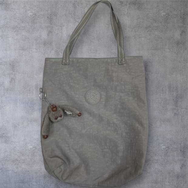 키플링 Kipling 라이트그레이 토트백