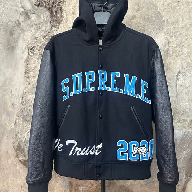 슈프림 킹 후드 바시티 자켓